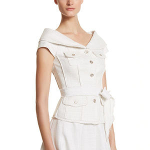 White House Black Market Tweed Portrait Jacket NWT